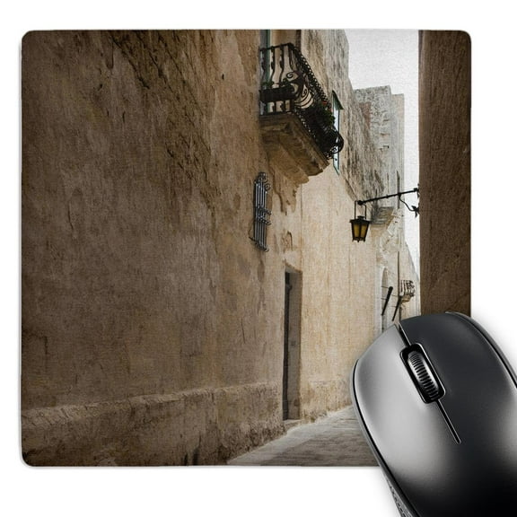 3dRose, Malta, Central, Mdina, Rabat, street - EU18 WBI0160 - Walter Bibikow, MousePad