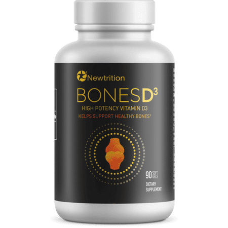 BONESD3 by Newtrition, Vitamin D3 Supplement, High Potency 2,000 IU for Bone Health & Immune System Support. (90 ct)