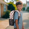 thumbnail image 4 of Binienty Ladybug Bow Boys Bookbag Primary School Large Capacity Heavy Duty Backpack with Laptop Compartment Kids Rucksack Daypack Children Back to School Gifts, 4 of 8