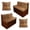 Brown Wood Grain, variant on SCRAWLGOD 6 Pcs Stretch RV Dinette Cushion Covers Anti-Slip Camper Couch Cushion Slipcovers Replacement Furniture Protector for RV Interior Decor, Coastal Starfish Conch Sky