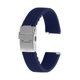 thumbnail image 1 of Correas de reloj de silicona Uxcell de 20mm de ancho, correas de goma suaves de liberación rápida con hebilla de presión plateada para hombres y mujeres, azul oscuro, 1 of 6