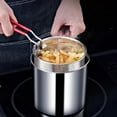 thumbnail image 3 of 1 Set Fryer Multifunctional Mini Pot Good Heat Conductivity Stainless Steel Oil-saving Home Fryer Cooking Utensils, 3 of 7