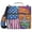 American Flag and White House, variant on 3 Ring Zipper Binder with Shoulder Strap Waterproof Trapper Keeper 2 Inch D-Ring 500 Sheets Capacity Gray Cat Hiding under Blanket
