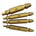 thumbnail image 4 of Colaxi 4x4x Broken Bolt Remover Screw Extractor Easy Out Drill Bits Stud Golden, 4 of 8