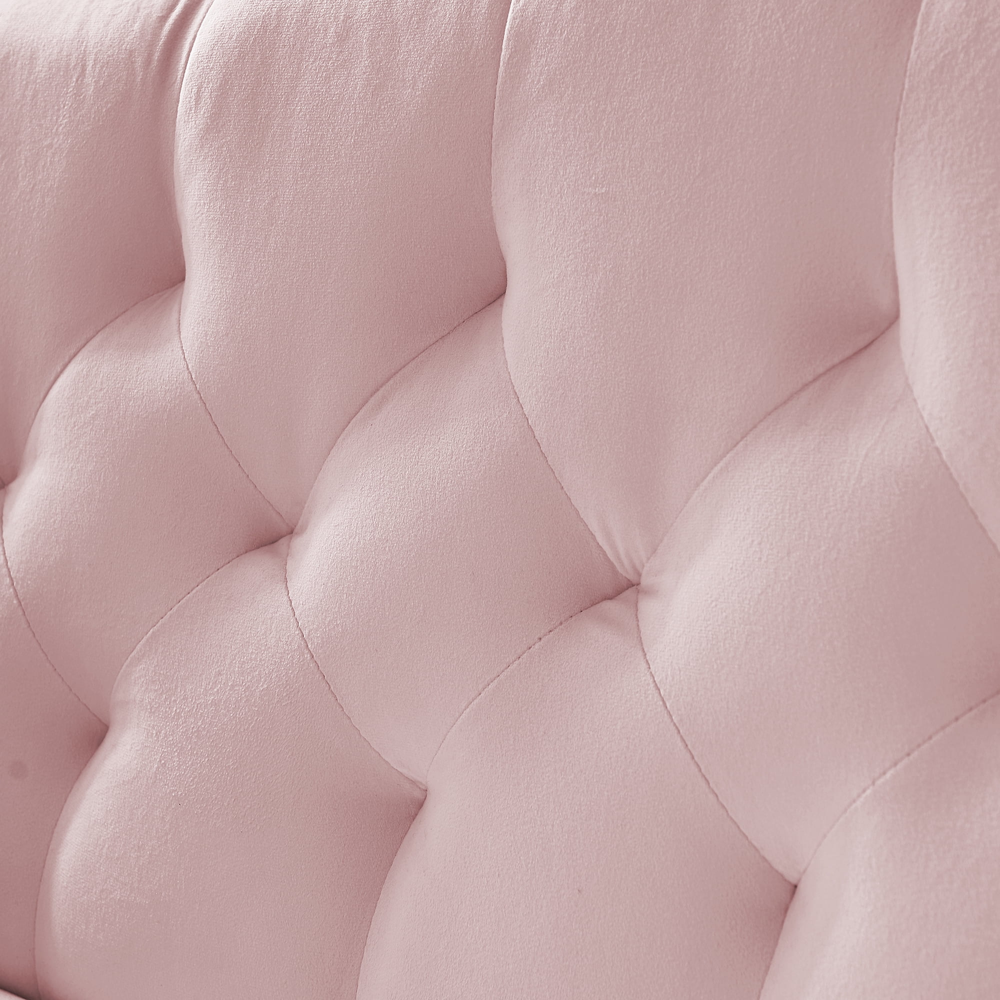 Modern 2 Seater Velvet Sofa, Button Tufted Small Couch Loveseat with Nailhead Trim and Pillows for Living Room Bedroom Apartment