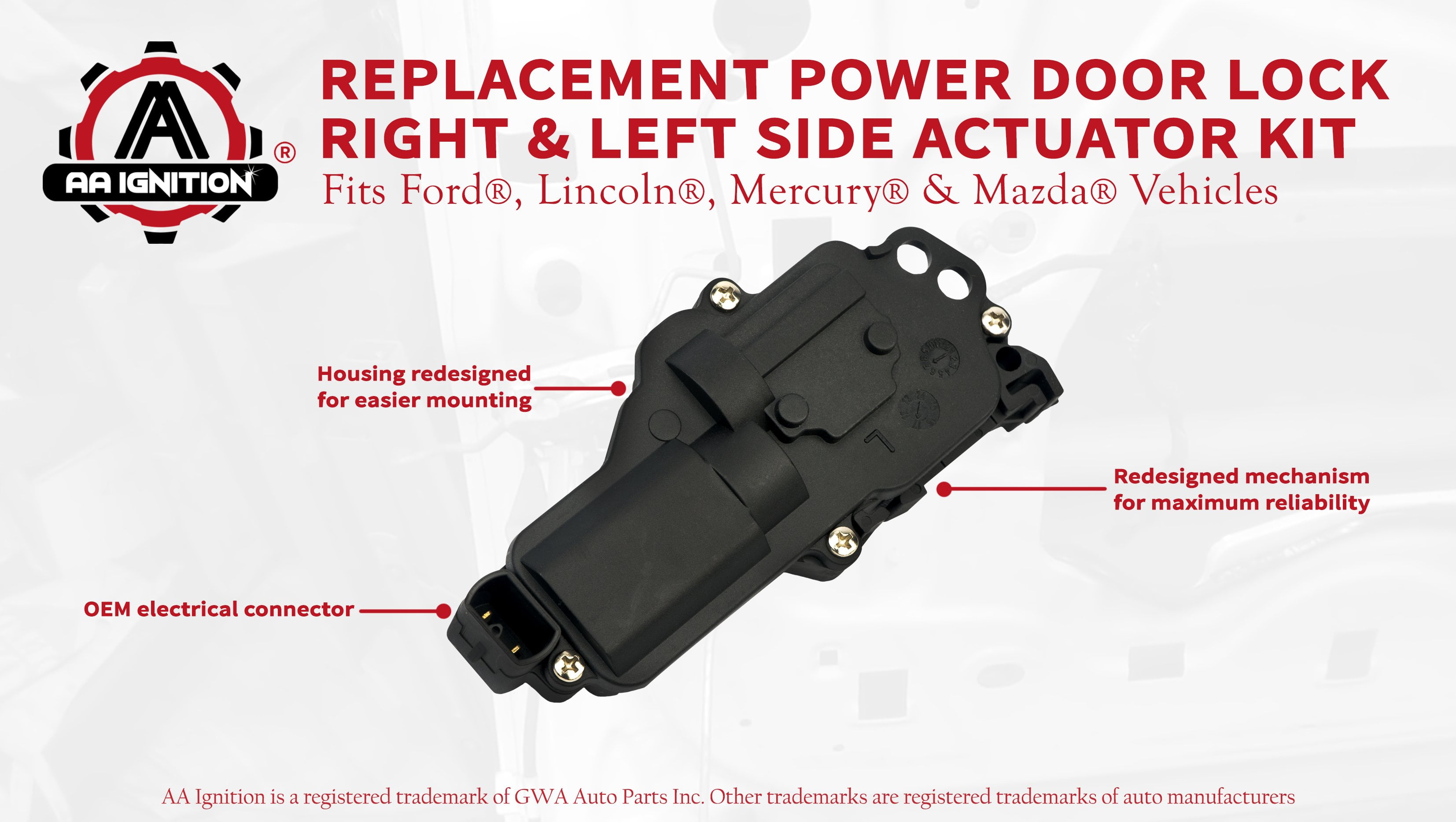 FORD OEM Rear Door-Lock Actuator Motor 6L3Z25218A42AA