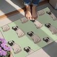 thumbnail image 4 of Cartoon Pug Dog Door Rugs,Washable Non Slip Door Mats Indoor,Decorative Door Mats,Entry Mat Indoor for Entrance,Bedroom,Kitchen,Bathroom,20"x32", 4 of 6