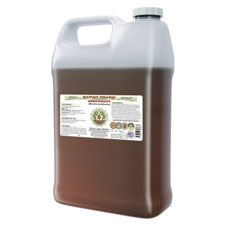 Arrowroot (Maranta Arundinacea) Glycerite, Dried Root Alcohol-Free Liquid Extract, Maranta, Glycerite Herbal Supplement 64 oz