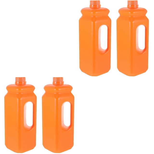 HLONK 4 Pcs Pichet de Rangement Réutilisable Pichet d'Eau Étanche Pichet de Gallon en Plastique avec Bouchons