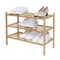 thumbnail image 1 of Tidyliving 3 tier bamboo shoe rack, stackable, 1 of 4