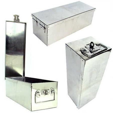 storage metal box lock inch oversized stalwart handle walmart bins bin