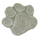 thumbnail image 4 of Piedra conmemorativa con huella de pata de perro, rotulación para tumba de perro, monumento para mascotas para césped al aire libre, patio, verde musgo, 4 of 10