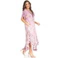 thumbnail image 4 of Sakkas Viveka Embroidered Caftan Dress - 2-Lilac - One Size, 4 of 5