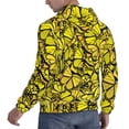 thumbnail image 6 of Lsque Yellow Butterflies Pattern Casual Men's Hoodie,Hooded Sweatshirt with Kangaroo Pocket,Pullover Hoodie-XX-Large, 6 of 7