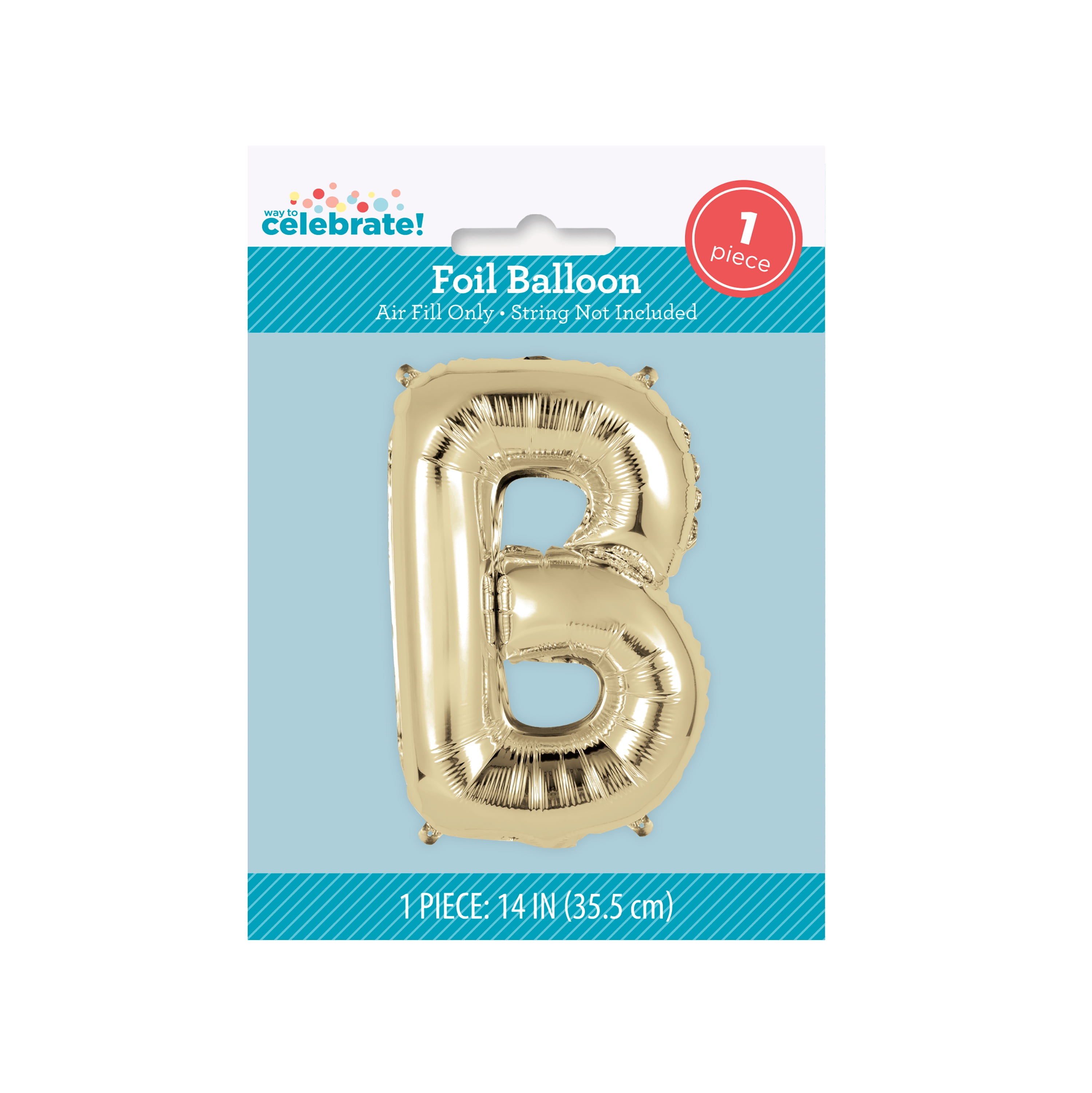 Way To Celebrate! 42 Gold Birthday Party Number Foil