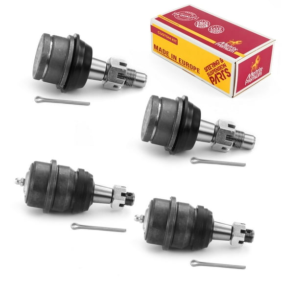 Metrix Premium Chassis Parts - 4 PC Front Upper & Front Lower Ball Joint Kit Fits 1999-2004 Jeep Grand Cherokee, 2007-2017 Jeep Wrangler, 2018 Wrangler JK, Replacement K3185, K3134T
