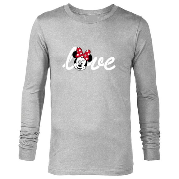 Disney Minnie Mouse Love Wink Valentine’s Day - Long Sleeve T-Shirt for Men - Customized-Athletic Heather