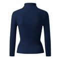 thumbnail image 4 of Women Thermal Top Long Sleeve turtle neck Undershirts Fitted Tops Fall Clothes Womens Business Casual Tops, 4 of 4