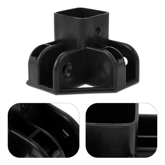 Raindrops 1Set Secure Awning Bracket Rv Awning Bracket Black 2.6x2.6x2.2in