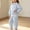A366 Gray, variant on Trikvn Kids Girls Fall Tracksuit 2-Piece Outfit Collared Long Sleeve Pullover Sweatshirt and Elastic Waist Sweatpants Set Casual Athletic Loungewear Active Playwear