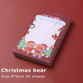 thumbnail image 2 of 50 Pieces Funny Christmas Notepads, Santa Notepads Christmas Sticky Notes Memo Pads for Christmas Holidays Decoration Present Animal Sticky Notes Flags, 2 of 3