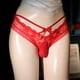 thumbnail image 5 of Bragas con bolsa Sissy de encaje Floral para hombre, ropa interior erótica de cintura baja para parejas, ropa interior Gay con lazo, calzoncillos sexis transparentes con bolsa para bulto, 5 of 5