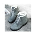 thumbnail image 3 of Fangasis Ladies Warm Booties Lightweight Winter Boot Mid Calf Snow Boots Cold Weather Slip Resistant Hiking Bootie Gray 12, 3 of 6