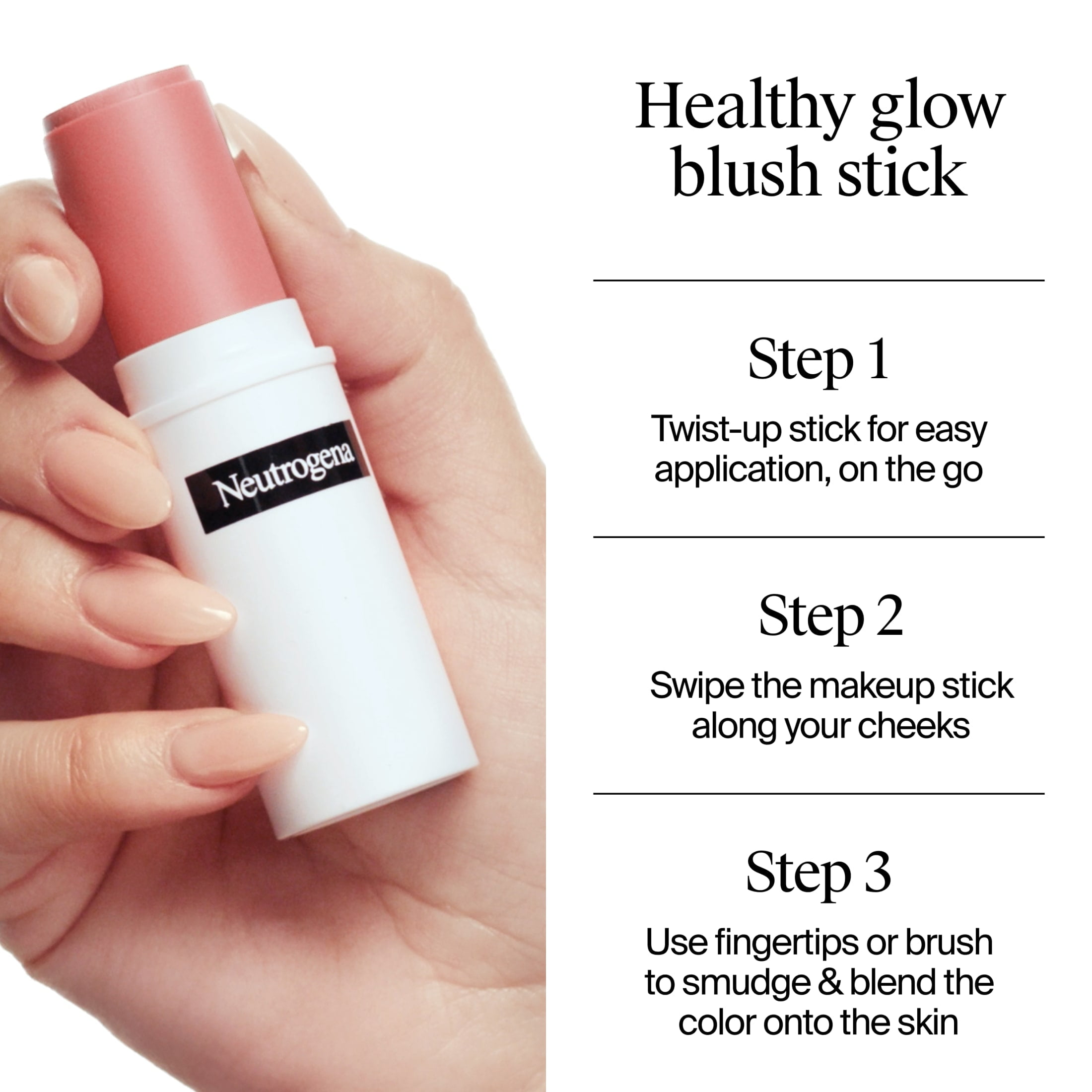 Neutrogena Healthy Glow Blush Stick Makeup, Peachy Keen, 0.3 oz
