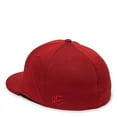 thumbnail image 6 of OC Sports TGS1930X Proflex Bamboo Charcoal Flat Visor Cap - Red, 6 of 8
