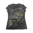 thumbnail image 3 of vigerkar Women's Shirts Clothes Vintage Graphic Tee Y2k 2000s Goth Top Women Short Sleeve Streetwear, Pack of 2 (Red 1PCS & Dark Gray 1PCS, L), 3 of 5