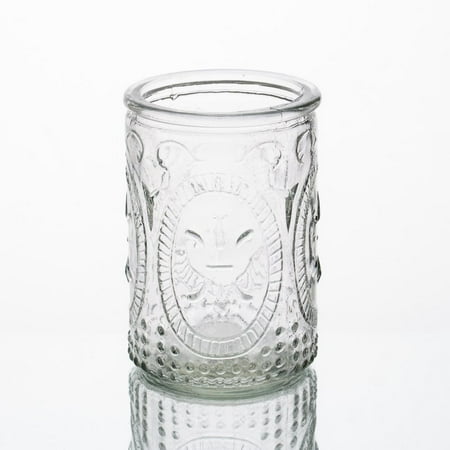 - Richland Candle Holder Textured Glass Tall Set of 12