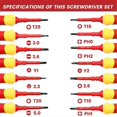 thumbnail image 5 of 14In1 Insulated Screwdriver Set Interchangeable Screwdrivers, 5 of 5