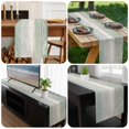 thumbnail image 6 of Sage Green Grey Table Runner 108 Inches Long,Dining Table Runners Dresser Scarves,Farmhouse Gray Barn Wooden Vintage Striped Kitchen Coffee Tablerunner for Tabletop Party Birthday Wedding 13"x108", 6 of 8