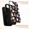 thumbnail image 4 of Kawaii Halloween Phone Case for iPhone 16 15 14 13 12 11 Pro Max, Mini & Plus – Pastel Ghosts, Cats, Pumpkins & Cute Spooky Vibes (Black), 4 of 6