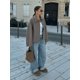 thumbnail image 4 of Chaqueta de entretiempo con solapa lisa para mujer, abrigo elegante acolchado de manga larga, prendas de vestir para ir al trabajo, otoño, 4 of 5