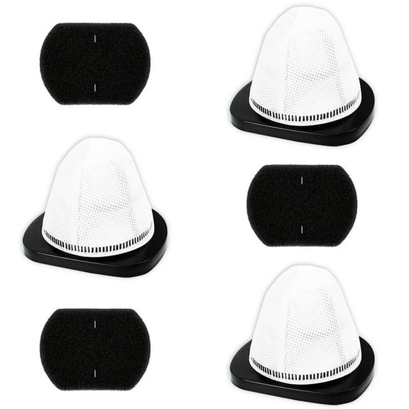 Wuweikeji for Bissell Vacuum Filters Replacement Set for 2030 Series and 3346 Models 3 Pack HEPA Filters and 3 Pack Foam Filters - Washable and Reusable