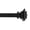 Matte Black, variant on 1" Single Curtain Rod Set with Square finials