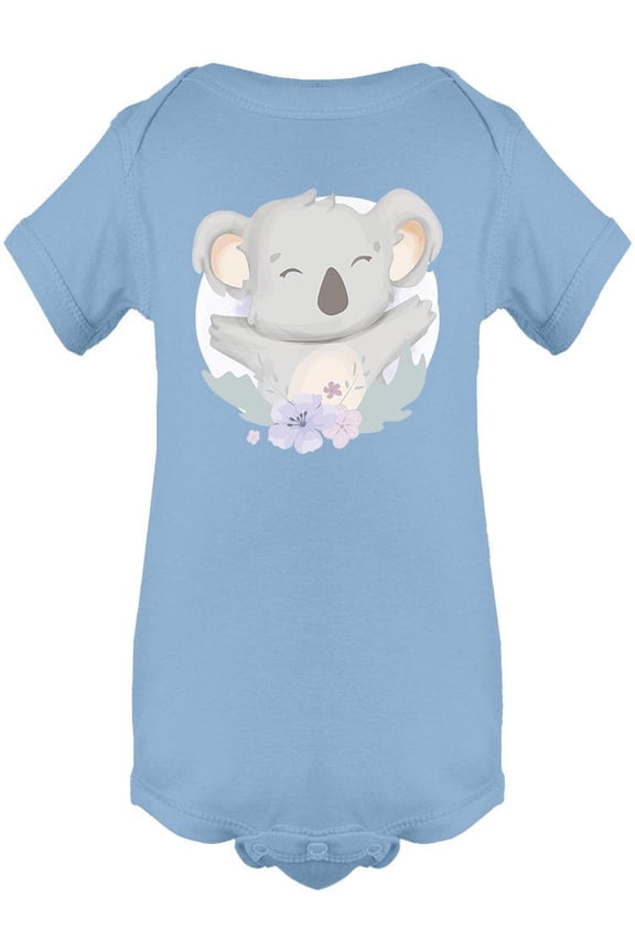 Koala With Beautiful Flowers Bodysuit Infant -Image by Shutterstock, 6 Months