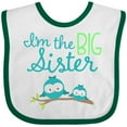 thumbnail image 3 of Inktastic I'm the Big Sister Girls Baby Bib, 3 of 4