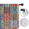 thumbnail image 3 of Pioneer Flower Floral Print Pattern Insulated Teens Curtains Set Of 2, Bedroom Essentials, Toddler Room Decor 42"x84", 3 of 4