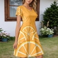 thumbnail image 2 of YAYUBA Summer Dresses for Women Fun Fruit Outfit 2026 Short Sleeve Casual Floral Tiered Swing Vacation Mini Dress, 2 of 6