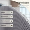 thumbnail image 2 of LUCKUP Arch Window Shades Half Circle Blackout Cellular Pleated Blinds Dual Color Semi Circular Honeycomb Curtains for Half Moon Round Windows, Easy Cut and Install 24" W x 72" H, 2 Pack Grey-White, 2 of 9