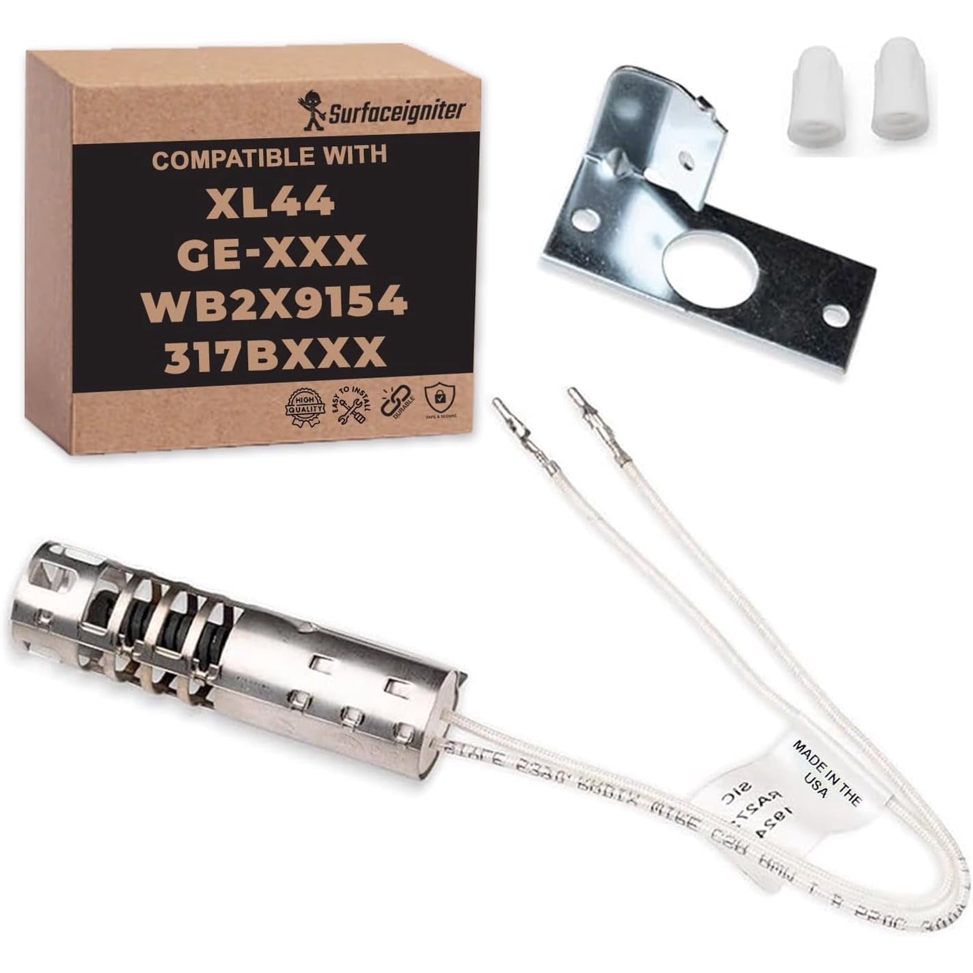 Surface Igniter's Gas Oven Igniter Replacement – Compatible with WB2X9154, GR403 & XL44 Series - (RA272KX)