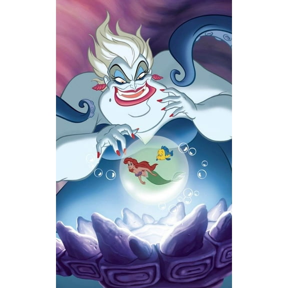 DIY 5D Diamond Art Kits for Adults Kids, Ursula Paint by Diamonds Gem Painting Kits for Home Wall Decor 12x16 inch