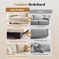 thumbnail image 4 of Poshby 71.25''W Loveseat 2 Seater Couch Sofa with Chenille Material, Modern for Living Room, Beige, 4 of 14