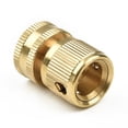 thumbnail image 1 of Brass 3/4" Hose Pipe Connector Adapter Quick Connect for Tap Car Washing Tool, 1 of 11