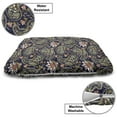 thumbnail image 3 of Jacobean Pet Bed, Floral Vintage Nostalgia Pattern with Paisley Repetition, Chew Resistant Pad for Dogs and Cats Cushion with Removable Cover, 24" x 39", Indigo Multicolor, by Ambesonne, 3 of 4