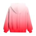 thumbnail image 6 of BOBOGOJP Cute Hoodies for Teen Girls Trendy Preppy Hooded Sweatshirts Oversized Long Sleeve Shirts Gradient Clothes for Girls (Red, 5-6 Years), 6 of 6