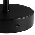 thumbnail image 2 of 12" 1.5W LED Integrated Matte Black Outdoor Table Lamp with Rechargeable Battery and Micro USB Cable, 2 of 9