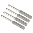 thumbnail image 1 of Unique Bargains 3/16 Inch Diamond Chainsaw Sharpener Sharpening Stone Polishing Grinding File Tool, Silver 4 Pack, 1 of 5